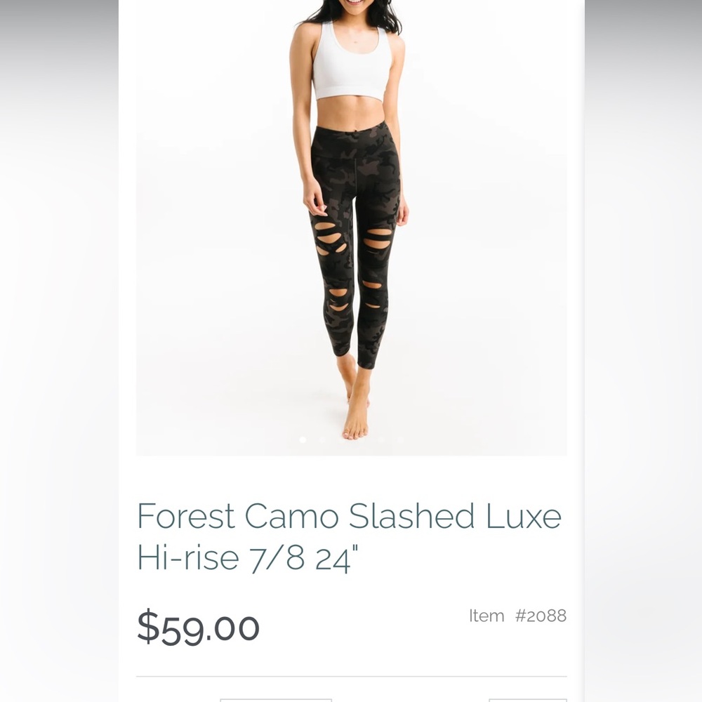 ZYIA ripped leggings